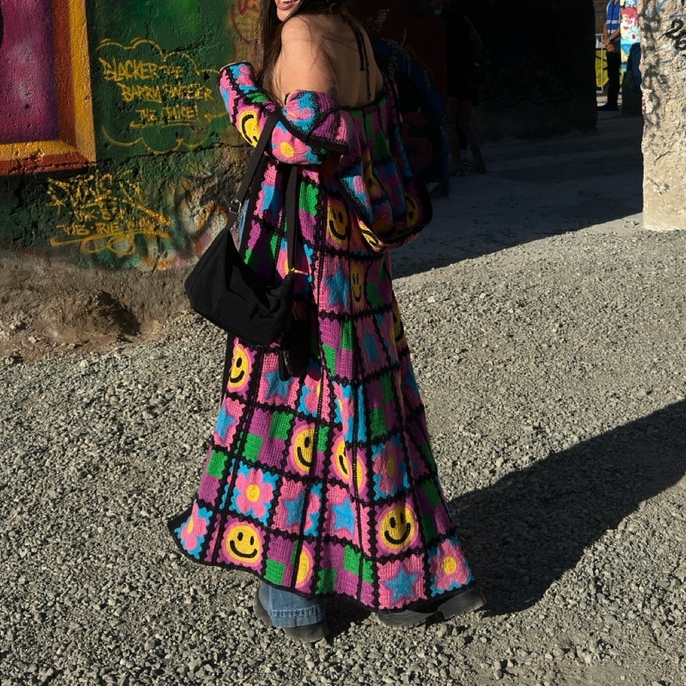 dELiA*s Colorful Smiley Face Coat